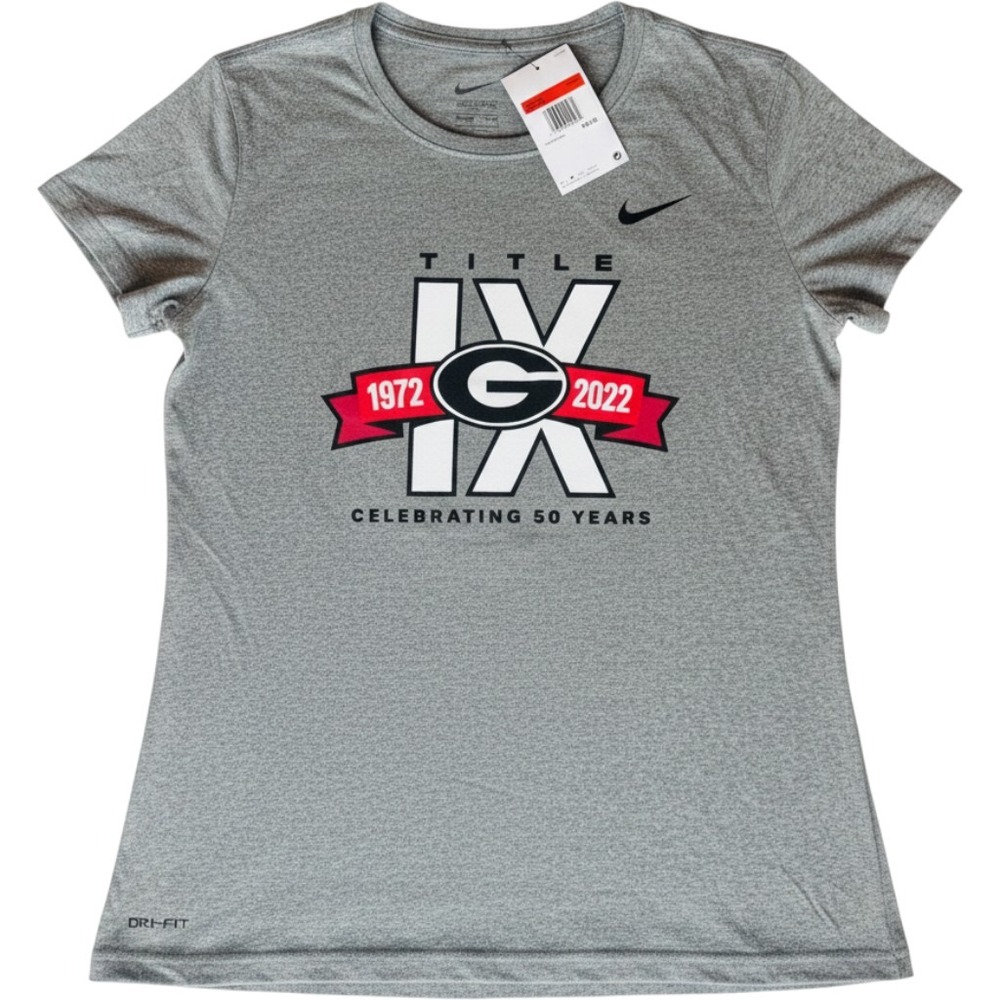 Nike Georgia Bulldogs Title IX 50th Anniversary Dri-FIT Tee Gray CU7598-091